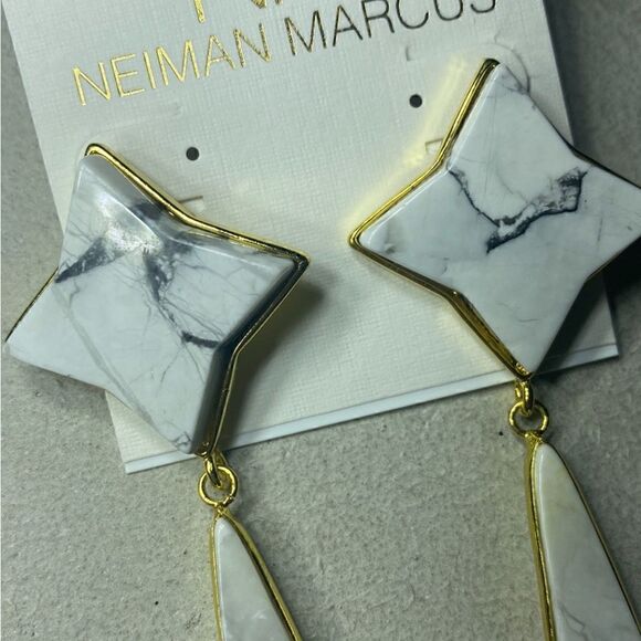 NWT MSRP $75 Panacea Howlite Drop Earrings Women's - Picture 5 of 7